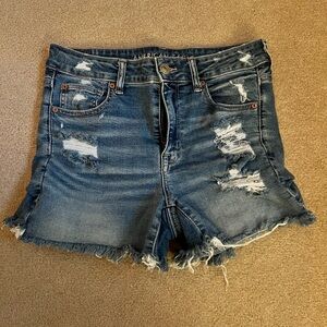 American eagle hi rise shortie size 8